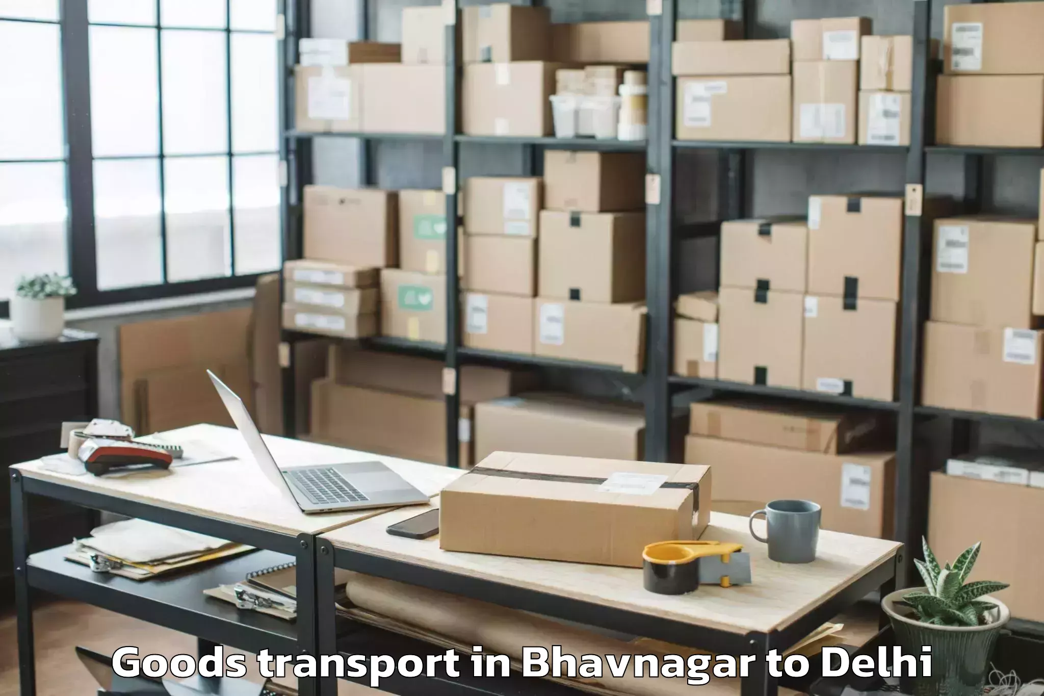 Affordable Bhavnagar to Dlf Promenade Mall Goods Transport